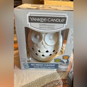 Yankee Candle Scenterpiece Melt Cup Warmer White Winter Owl